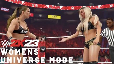 Wwe K Women S Universe Mode I Episode Raw Youtube