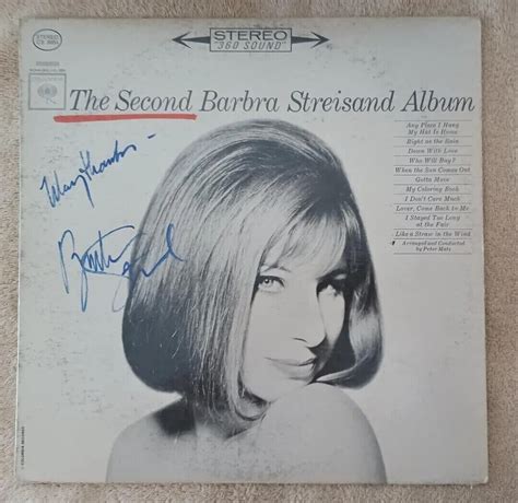 1963 Barbra Streisand Album Cover Poster Wall Art Print Facsimile Signed 11x11in Ebay