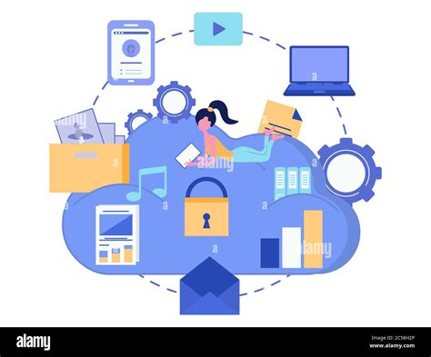 Almacenamiento En La Nube Concepto De Seguridad De Datos Computaci N