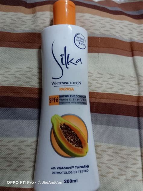 Silka Whitening Lotion Papaya Spf 6 Whitens As Easy As 7 Days 200ml Lazada Ph