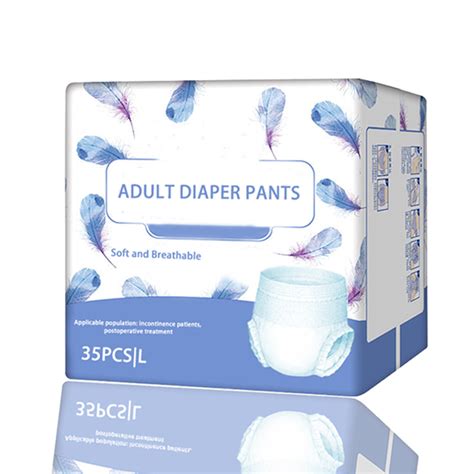 Wholesale Adult Diaper Pants Printed Adult Pull Up Diapers Incontinence