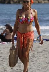 MARIA FOWLER In Pink Bikini At The Beach In Marbella HawtCelebs