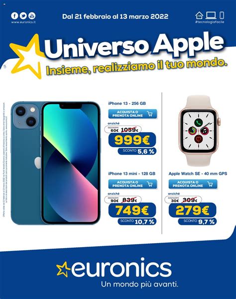 Volantino Euronics Speciale Apple Dal Al