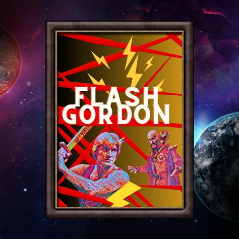 Flash Gordon Movie Inspired Film Poster 80s Movies Flash Etsy