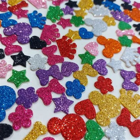 Aplique Pet Adesivos Lacinhos Eva Glitter Para Pet