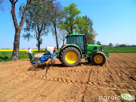 Obraz Ciagnik John Deere Monosem Galeria Rolnicza Agrofoto