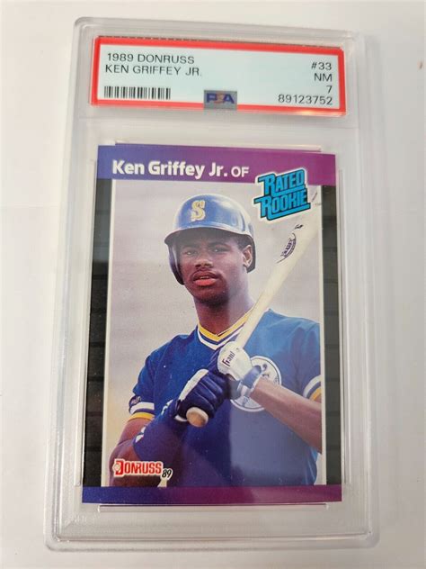 1989 Donruss Ken Griffey Jr 33 Rookie Card PSA 7 Seattle Mariners EBay