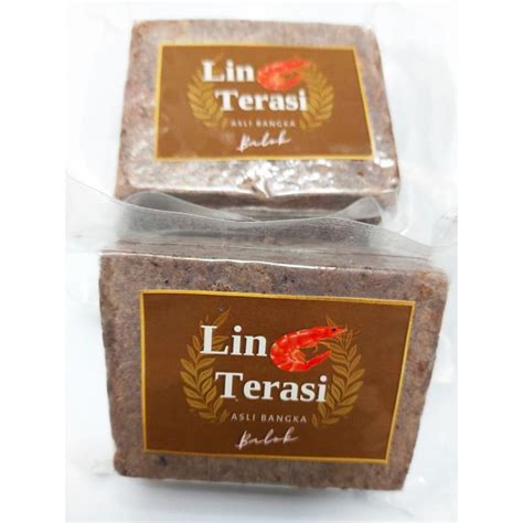 Jual Terasi Lin Terasi Balok 200 Gr Khas Bangka Shopee Indonesia