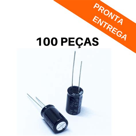 Kit Pe As Capacitor Eletrol Tico Uf V C Ketuo