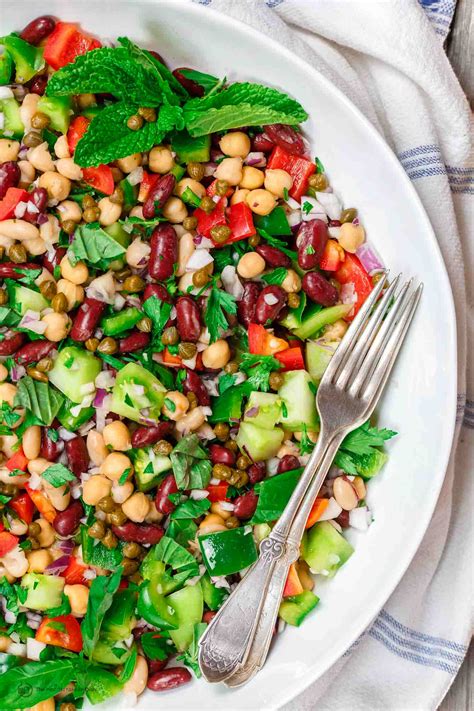 Easy Bean Salad Recipe Youll Make On Repeat The Mediterranean Dish