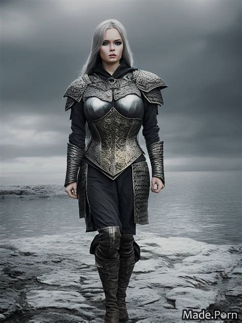 Porn Image Of Silver Viking Fantasy Armor Damascus Steel 20 Woman Corset Created By AI