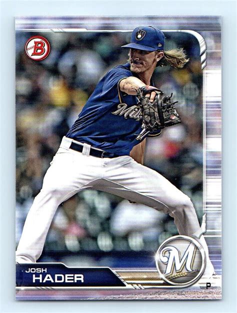 Bowman Josh Hader Milwaukee Brewers Ebay