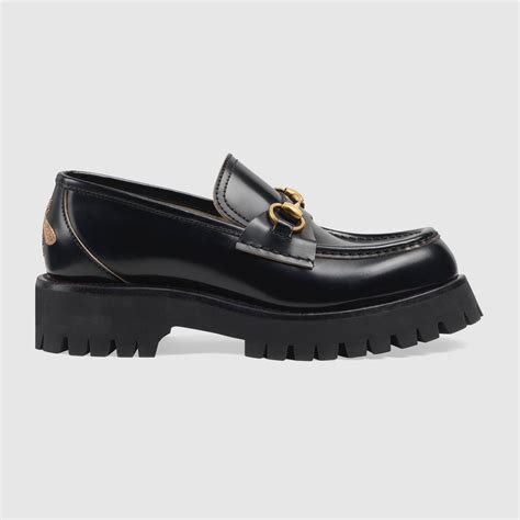 Gucci Leather Lug Sole Loafer