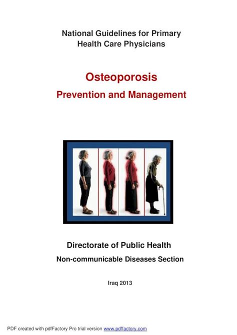 Pdf Osteoporosis Guideline Lastsource Nof Clinician Guide To