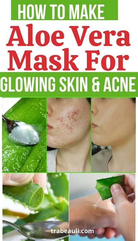 How To Make Aloe Vera Face Mask For Glowing Skin And Acne Aloe Vera