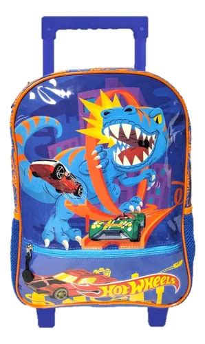 Mochila Hot Wheels Primaria Con Carro Vs Env O Gratis