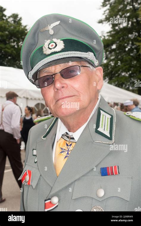 Haworth, West Yorkshire, UK. 22nd May, 2022. A man dressed in Austrian Army uniform at Haworth ...