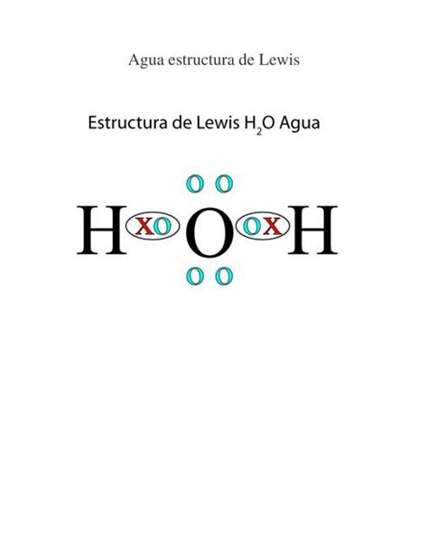 Agua estructura de Lewis Química para estudiantes uDocz