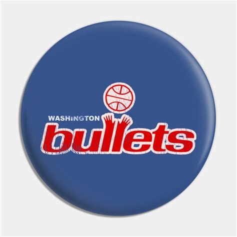 Defunct Washington Bullets Basketball Team Basketball Pin TeePublic