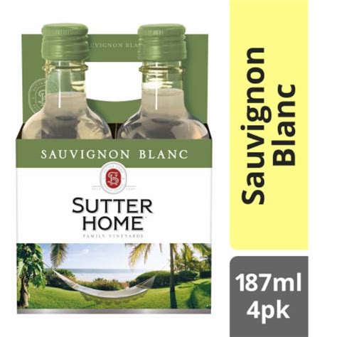 Sutter Home Mini Sauvignon Blanc White Wine 4 Bottles 187 Ml Frys