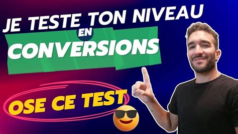 JE TESTE TON NIVEAU EN CONVERSION D UNITÉS AVEC PUISSANCES DE 10