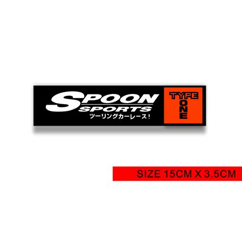 Jual Sticker Type One Spoon Sport Jdm Cutting Stiker Shopee Indonesia