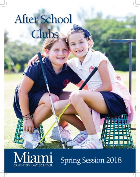 After School Clubs Spring 2018 by Miami Country Day School - Issuu