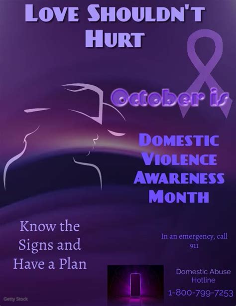 Domestic Violence Flyer Template Postermywall