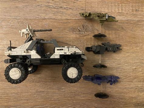 Halo Mega Construx Ctf Arctic Warthog Plus Covenant And Unsc Micro