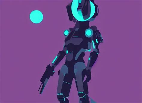 Digital Art Minimal Vector Scifi Detailed Wallpaper Stable