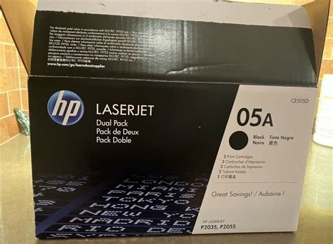 Hp 05a Laserjet P2035 Genuine Oem Toner Printer Cartridges Ce505d 887758522547 Ebay