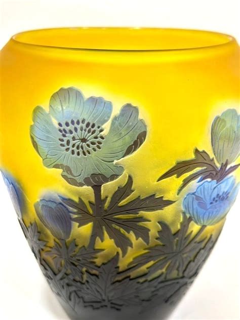 Proantic Emile Gall Vase Art Nouveau Aux An Mones