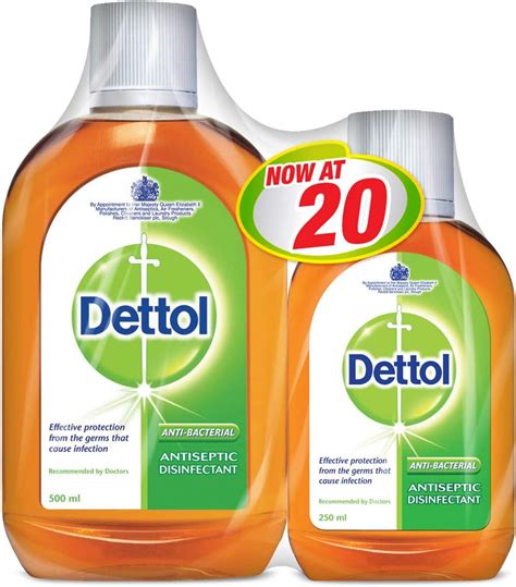 Dettol Antiseptic Disinfectant Pack Of 2 Pieces 500ml 250ml Buy Online At Best Price In