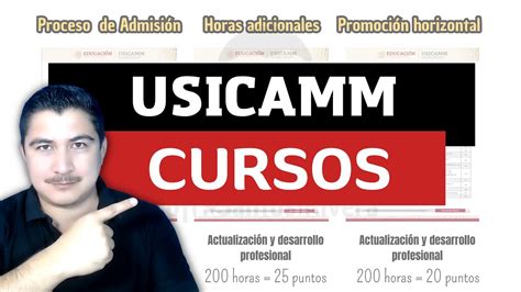 Cuáles son los CURSOS válidos para USICAMM YouTube