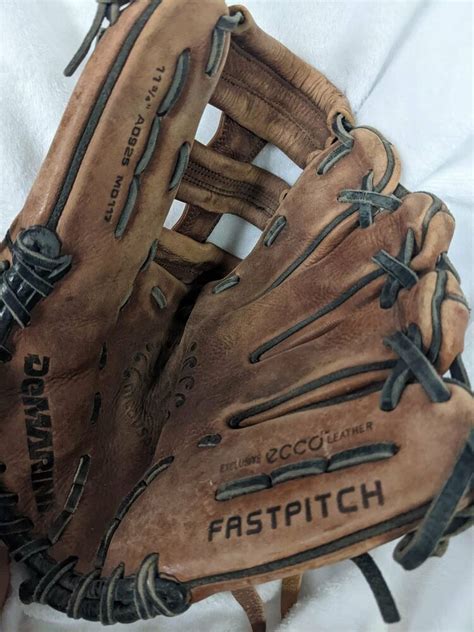 Demarini Medusa Fastpitch Softball Glove Size 1175 In Brown Used Lh