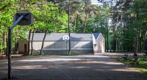 Angular Brick Clad Theatre By Reset Architecture Sits In A Woodland Clearing