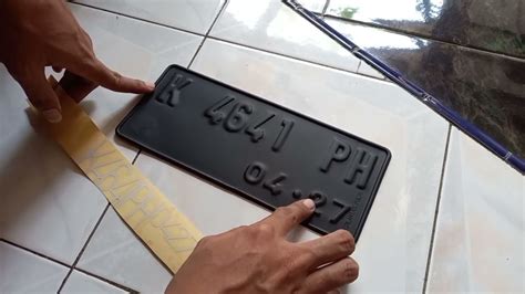 Plat Nomor Ganteng Motor Standart Pun Auto Ganteng Youtube