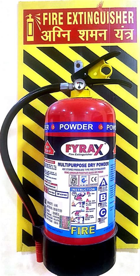 A B C Dry Powder Type Fyrax ABC Extinguishers For Industrial Use