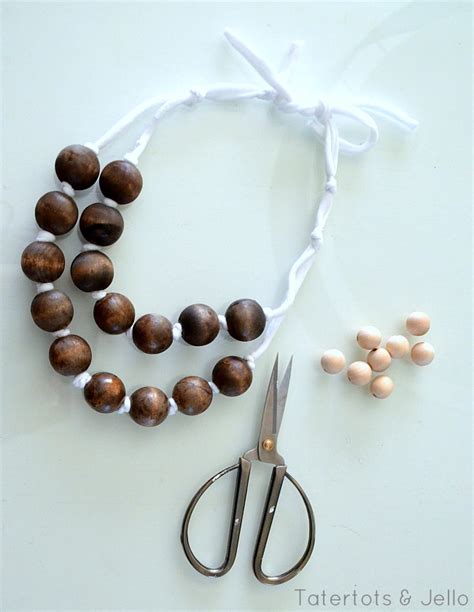 Make Easy Diy Wood And Ribbon Necklaces Spring Break Craft