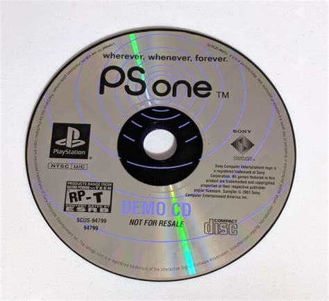 Playstation 1 Ps1 Psone Demo Cd Disc Disk Scus 94799 Wherever Whenever