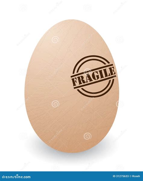 Fragile Egg Stock Illustration Illustration Of Object 31275633