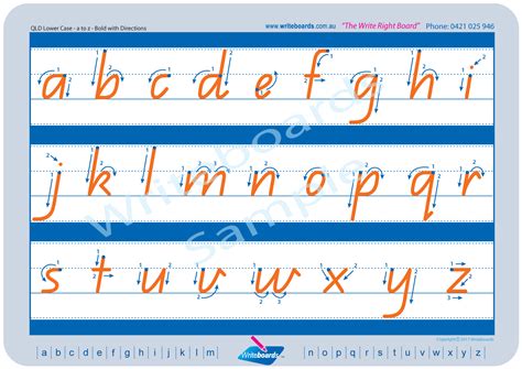 Alphabet & Number Worksheets - QLD Modern Cursive Font | Writeboards ...