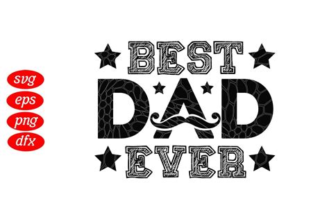 Best Dad Ever Beard Dad Father S Day Svg Graphic By Daddy Cool · Creative Fabrica