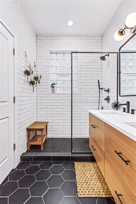 Before And After Black And White Tile Ideas For Every Bathroom In 2023