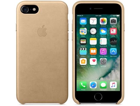 Coque Iphone Apple Iphone 7 Leather Case Tan Pas Cher