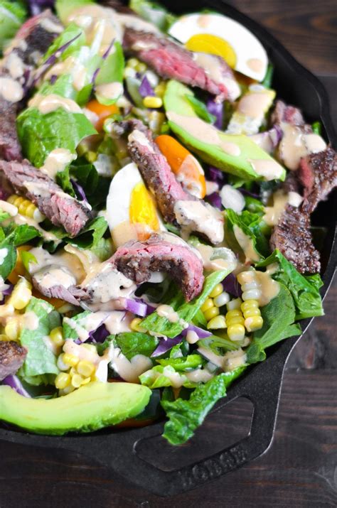 Southwest Steak Salad With Chipotle Ranch My Modern Cookery