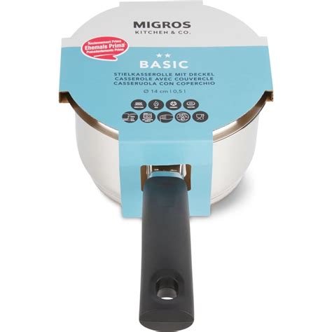 BASIC SAUCEPAN 14 CM WITH LID Migros