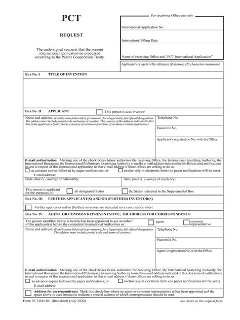 Wipo Ro Pct 2020 2024 Form Fill Out And Sign Printable PDF Template