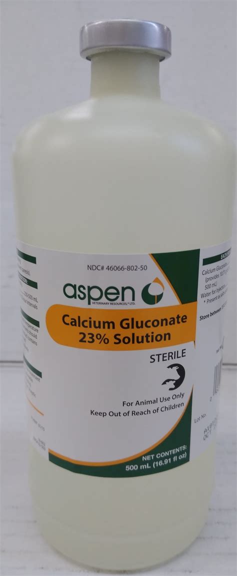 Calcium Gluconate 23 500 Ml Aspen