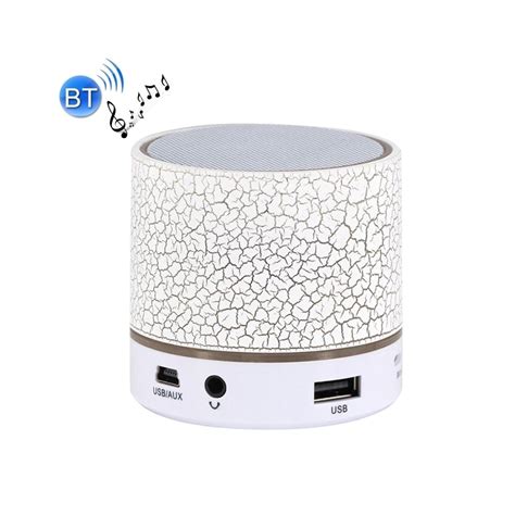 Wewoo Enceinte Bluetooth D Int Rieur Blanc Mini Haut Parleur St R O